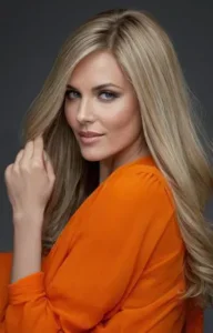 Echthaarperücke Golden Ivy close